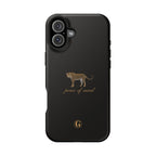 Black 'Peace of Mind' Panther Phone Case