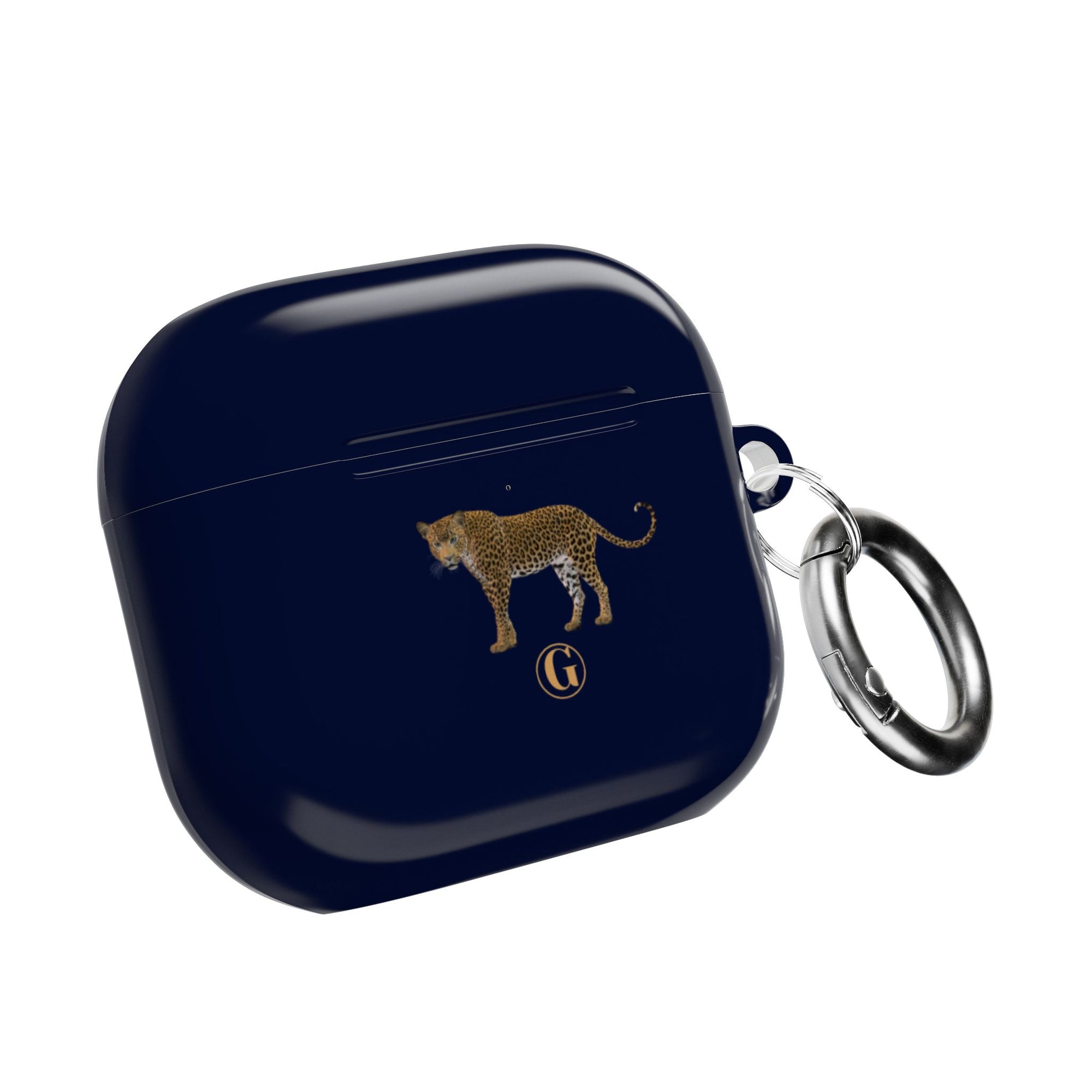 Navy Blue Panther AirPod Case