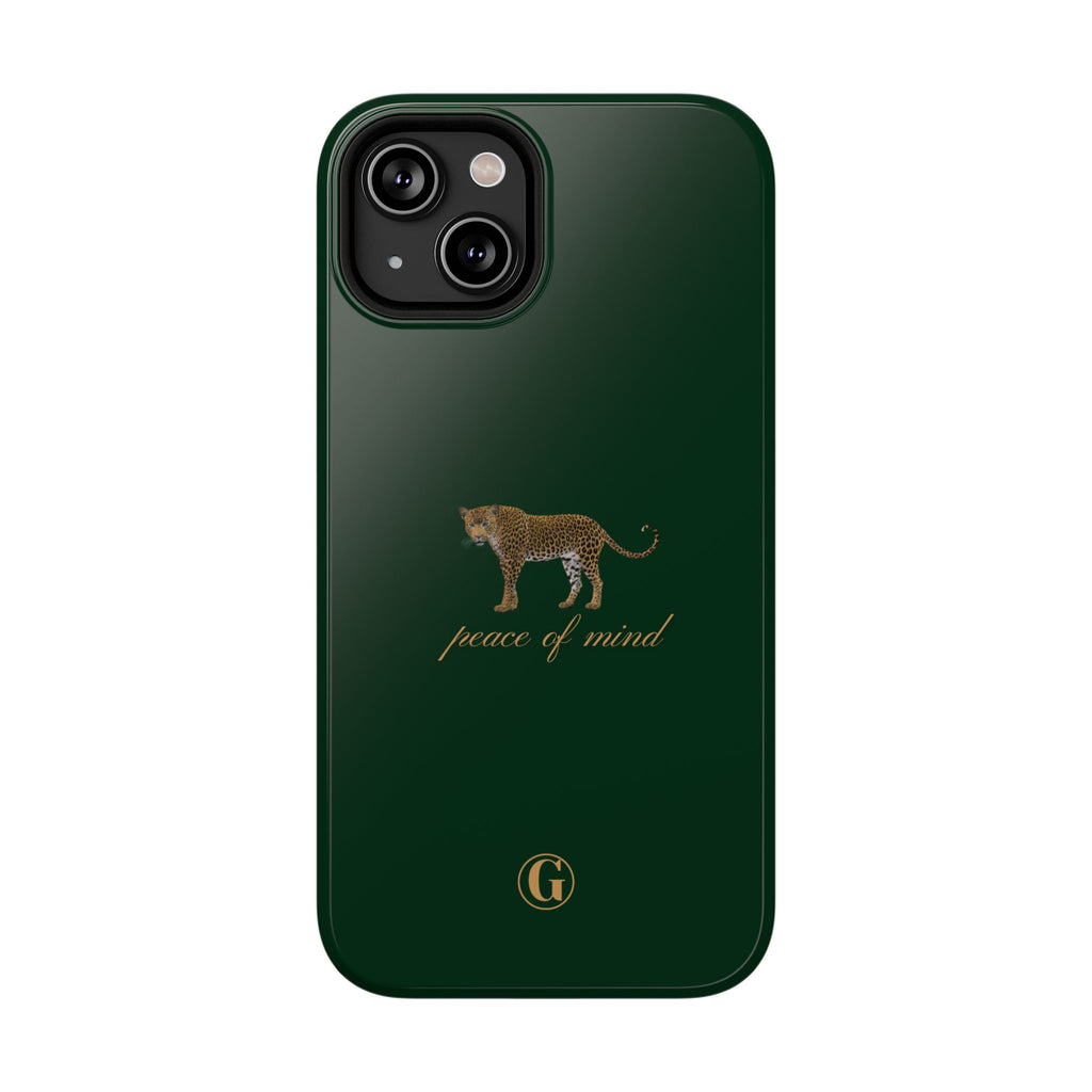 Emerald Green 'Peace of Mind' Panther Phone Case