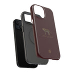 Burgundy 'Peace of Mind' Panther Phone Case