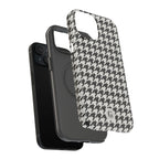 Houndstooth Print Phone Case
