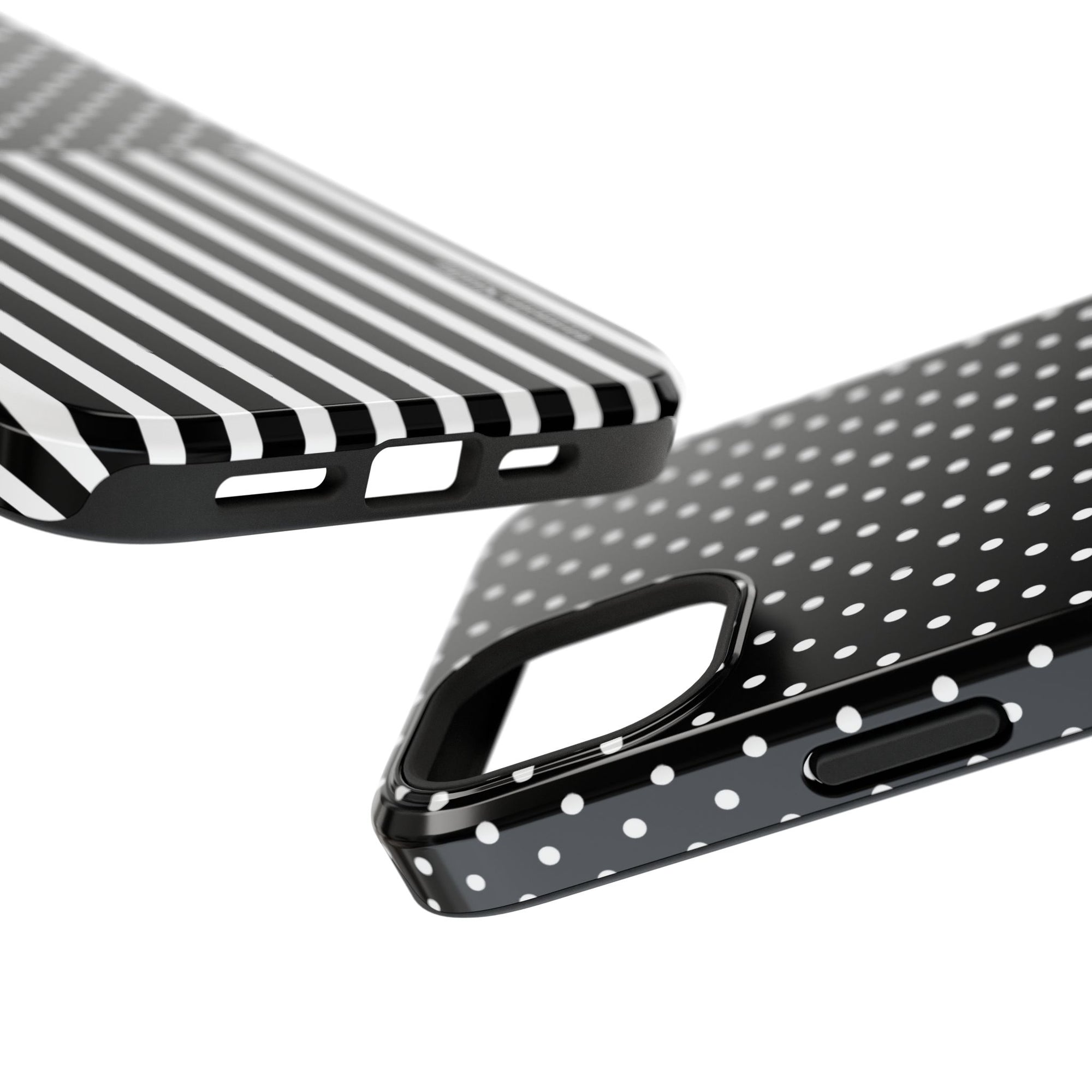 B&W Polka Dots x Stripes Phone Case