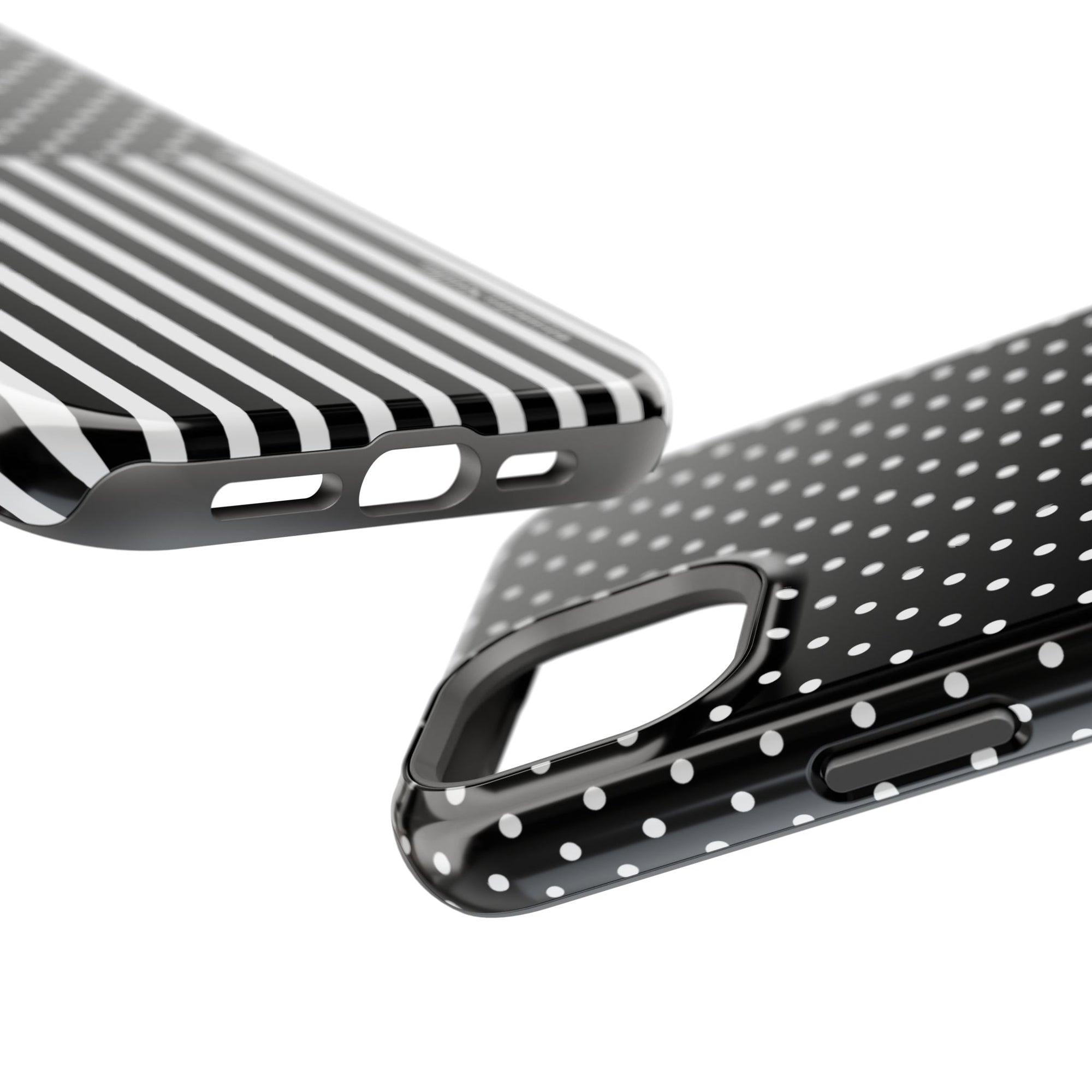 B&W Polka Dots x Stripes Phone Case