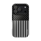 B&W Polka Dots x Stripes Phone Case