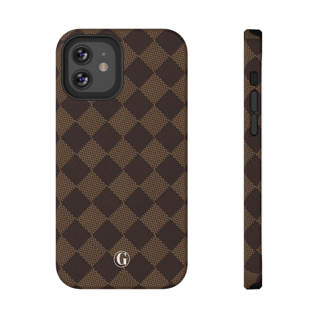 Brown Checkmate Phone Case