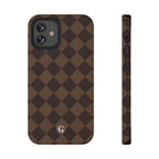 Brown Checkmate Phone Case