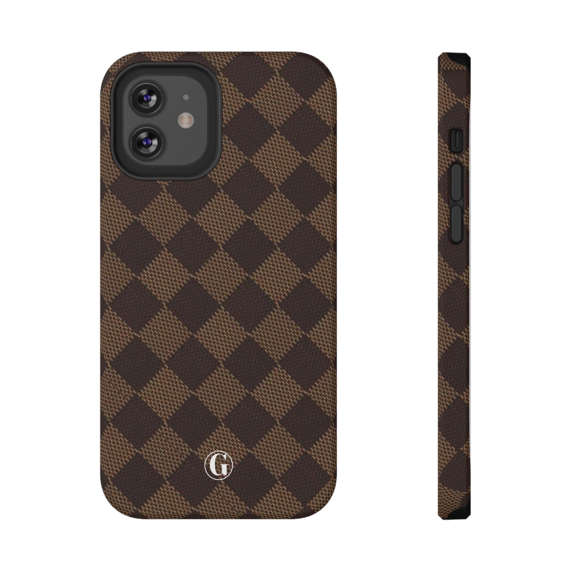 Brown Checkmate Phone Case