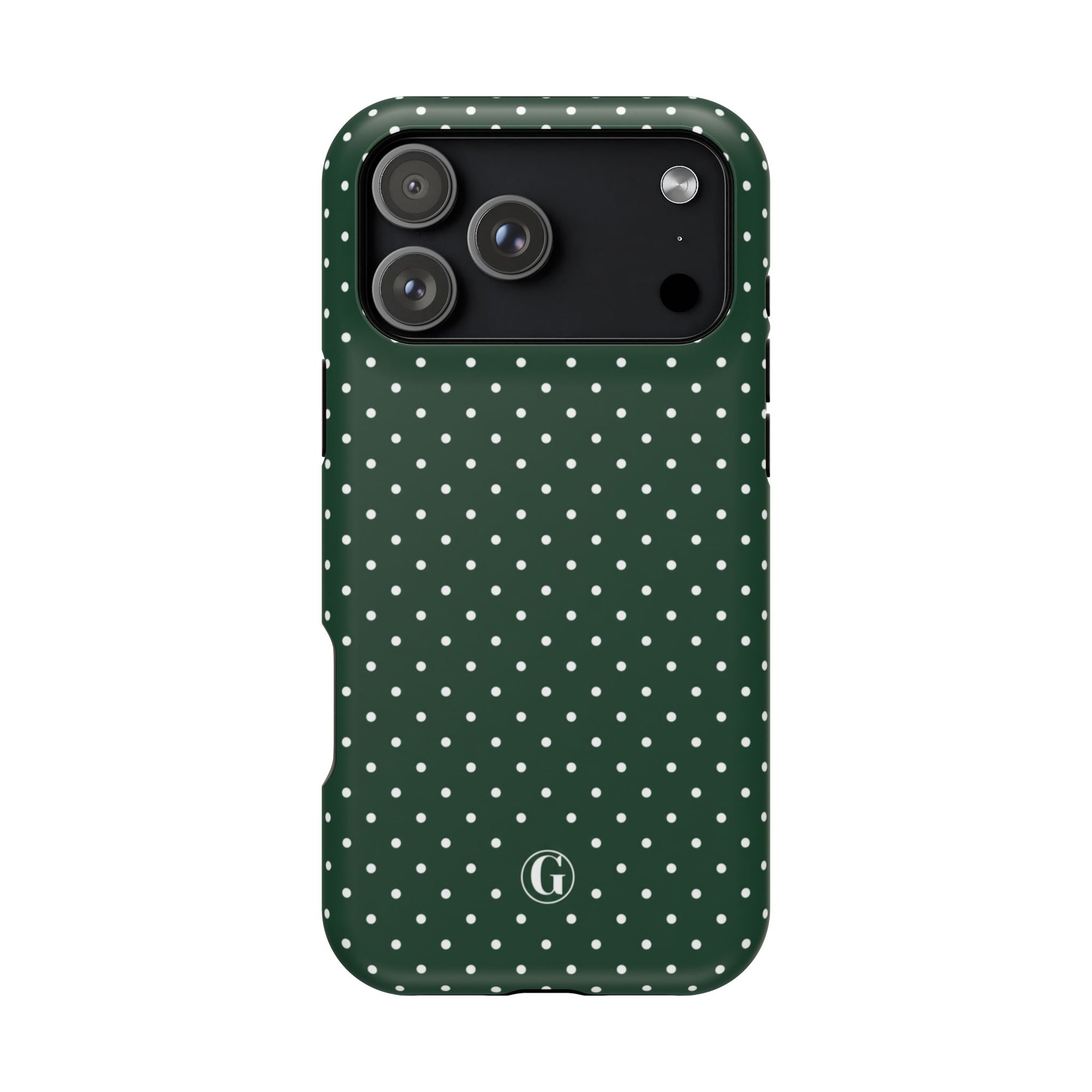 Emerald Green Polka Dots Phone Case