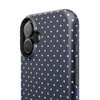 Navy Blue Polka Dots Phone Case