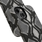 Grey Snakeskin Print Phone Case