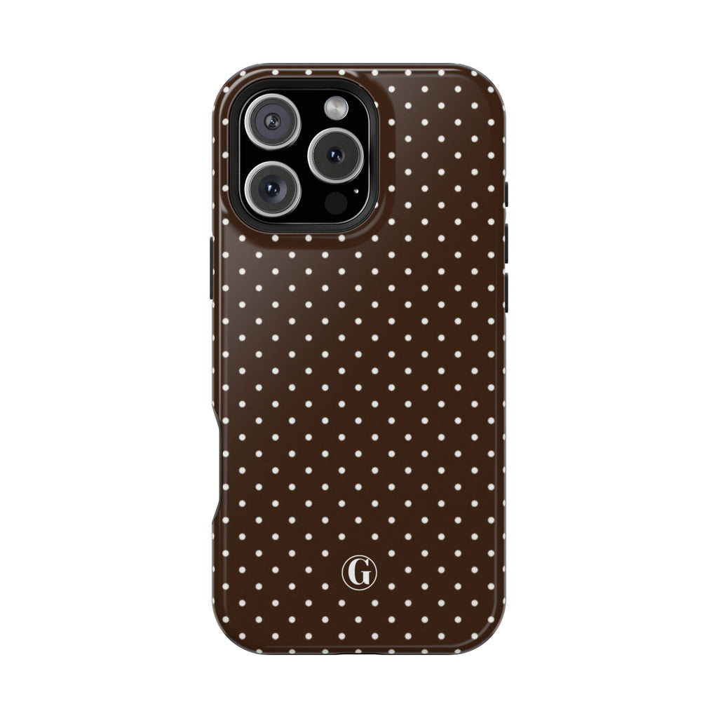 Brown Polka Dots Phone Case