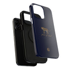 Navy Blue 'Peace of Mind' Panther Phone Case