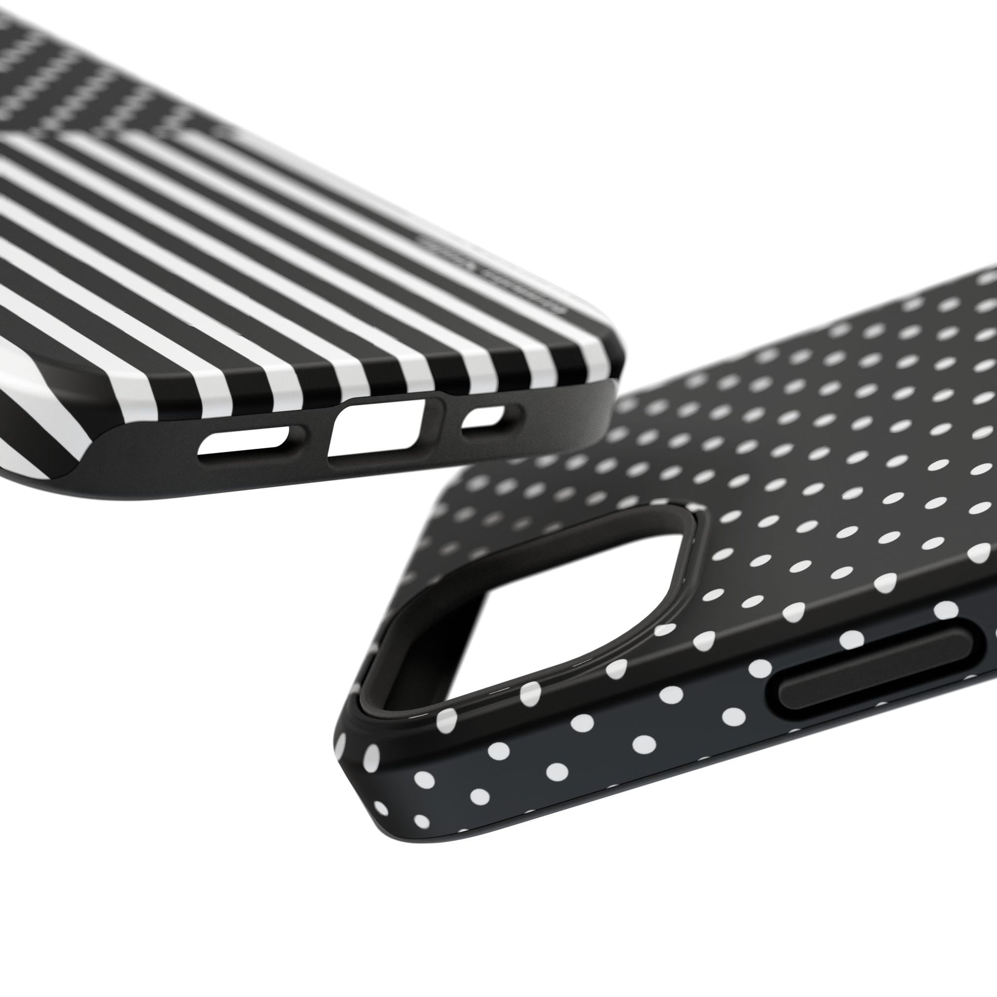 B&W Polka Dots x Stripes Phone Case