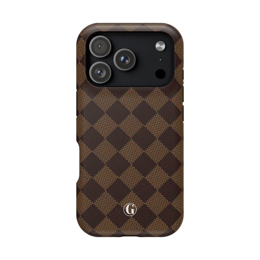 Brown Checkmate Phone Case