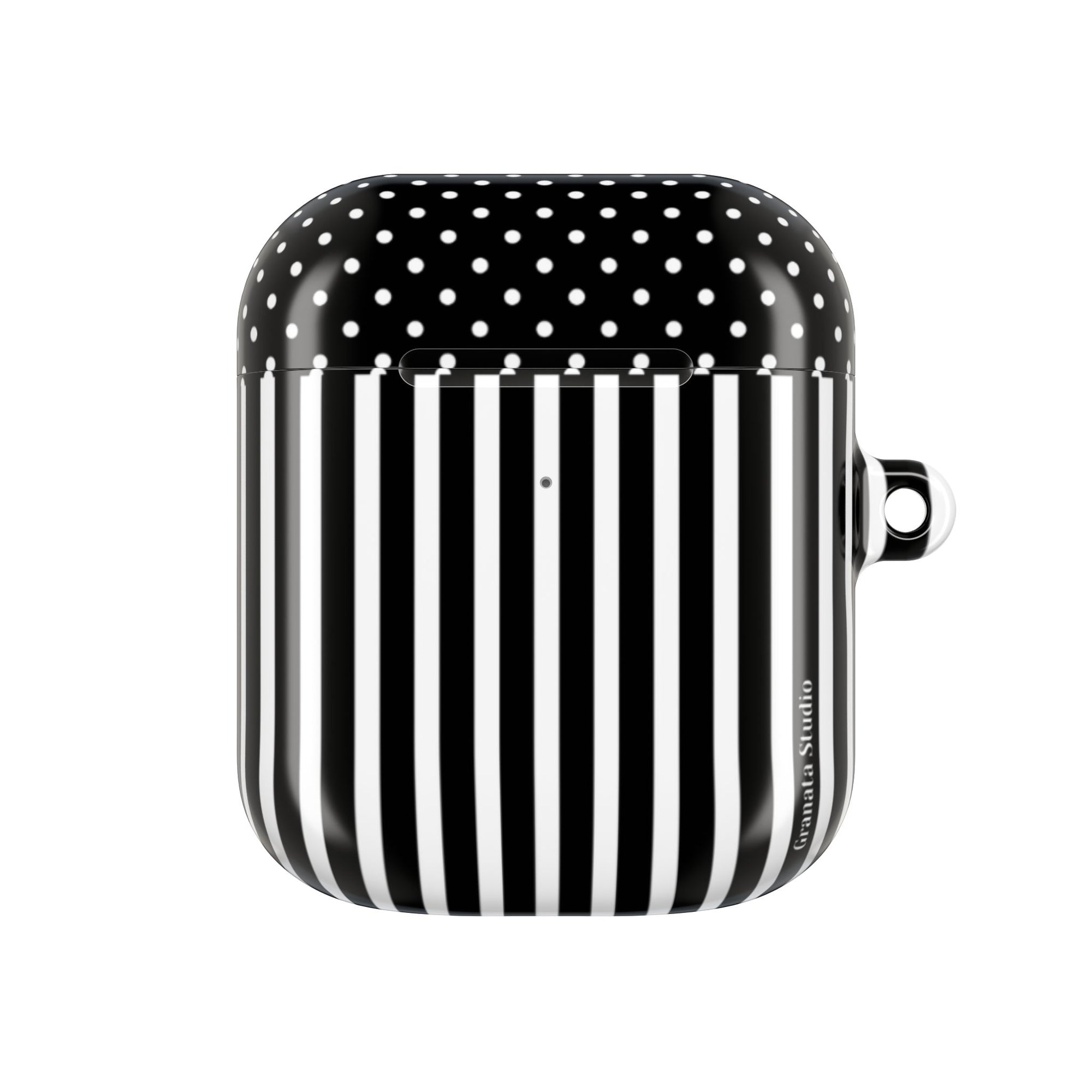 B&W Polka Dots x Stripes AirPod Case