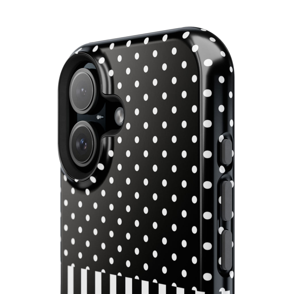 B&W Polka Dots x Stripes Phone Case