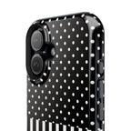 B&W Polka Dots x Stripes Phone Case