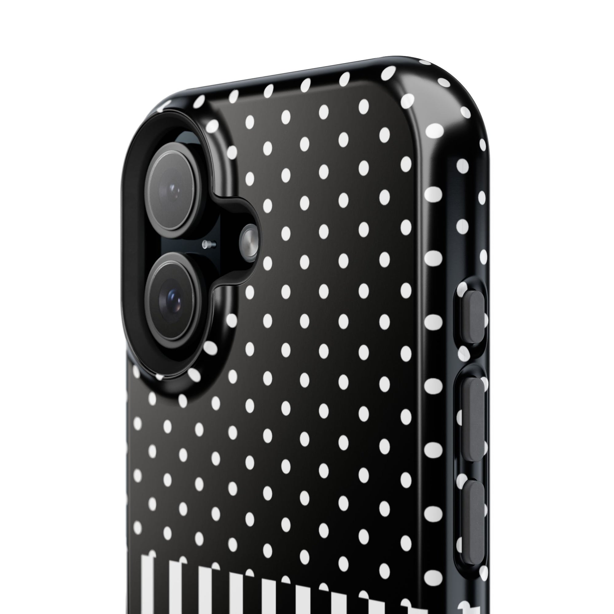B&W Polka Dots x Stripes Phone Case