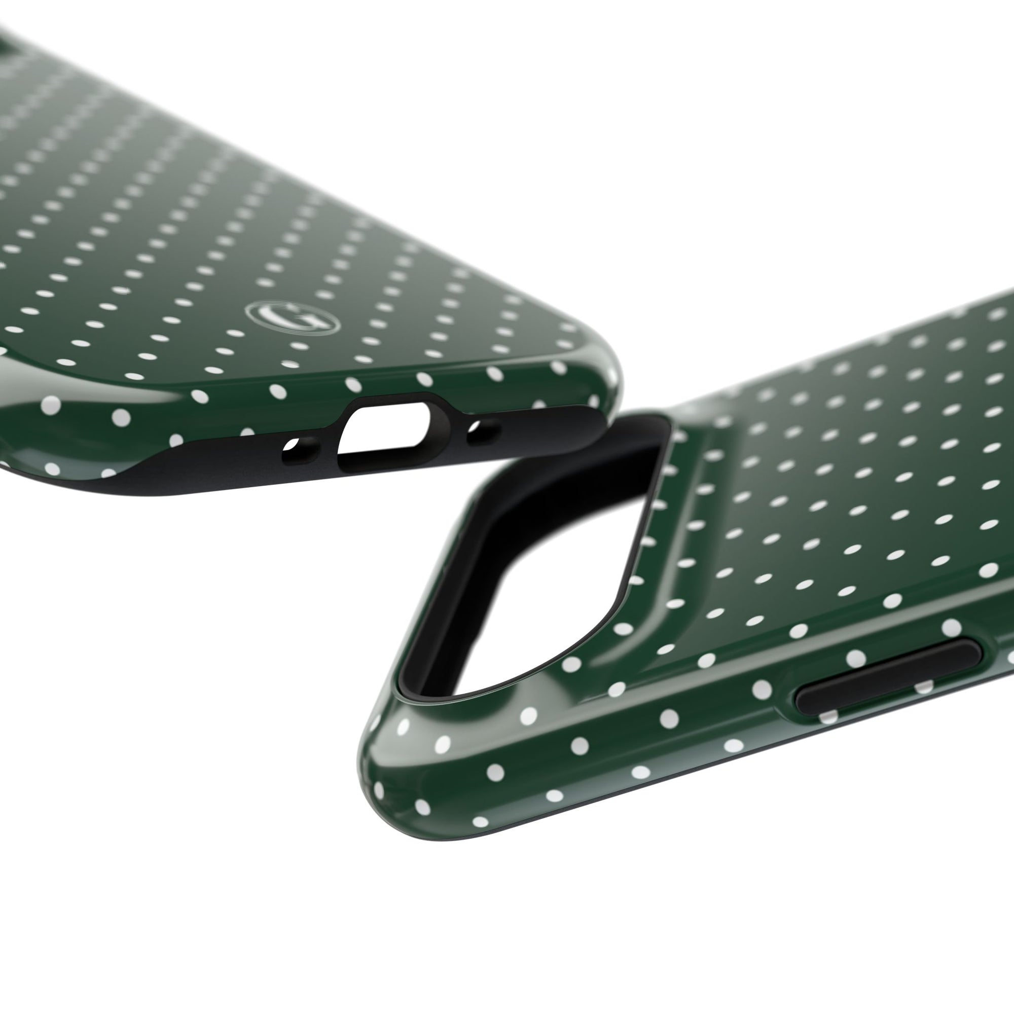Emerald Green Polka Dots Phone Case