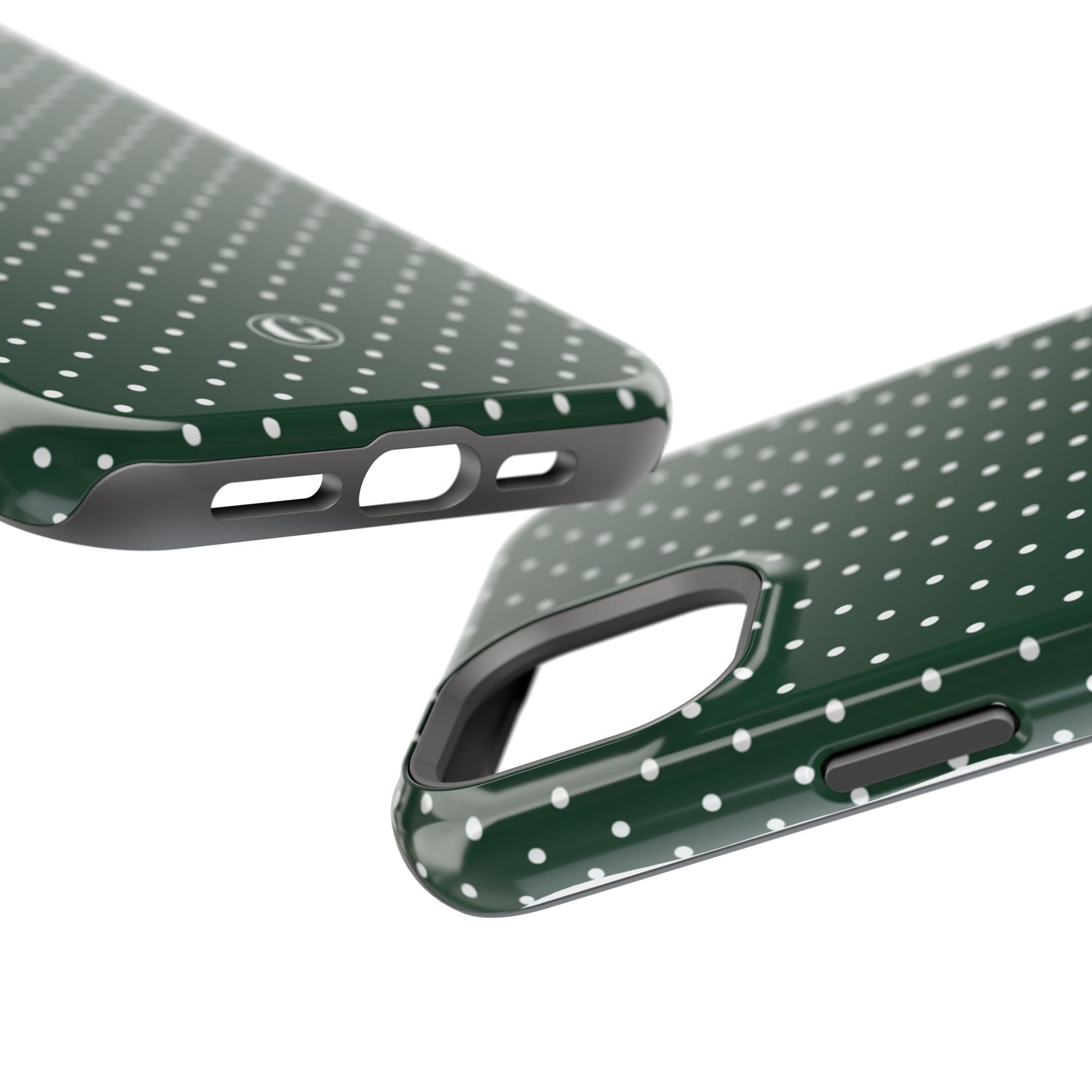 Emerald Green Polka Dots Phone Case