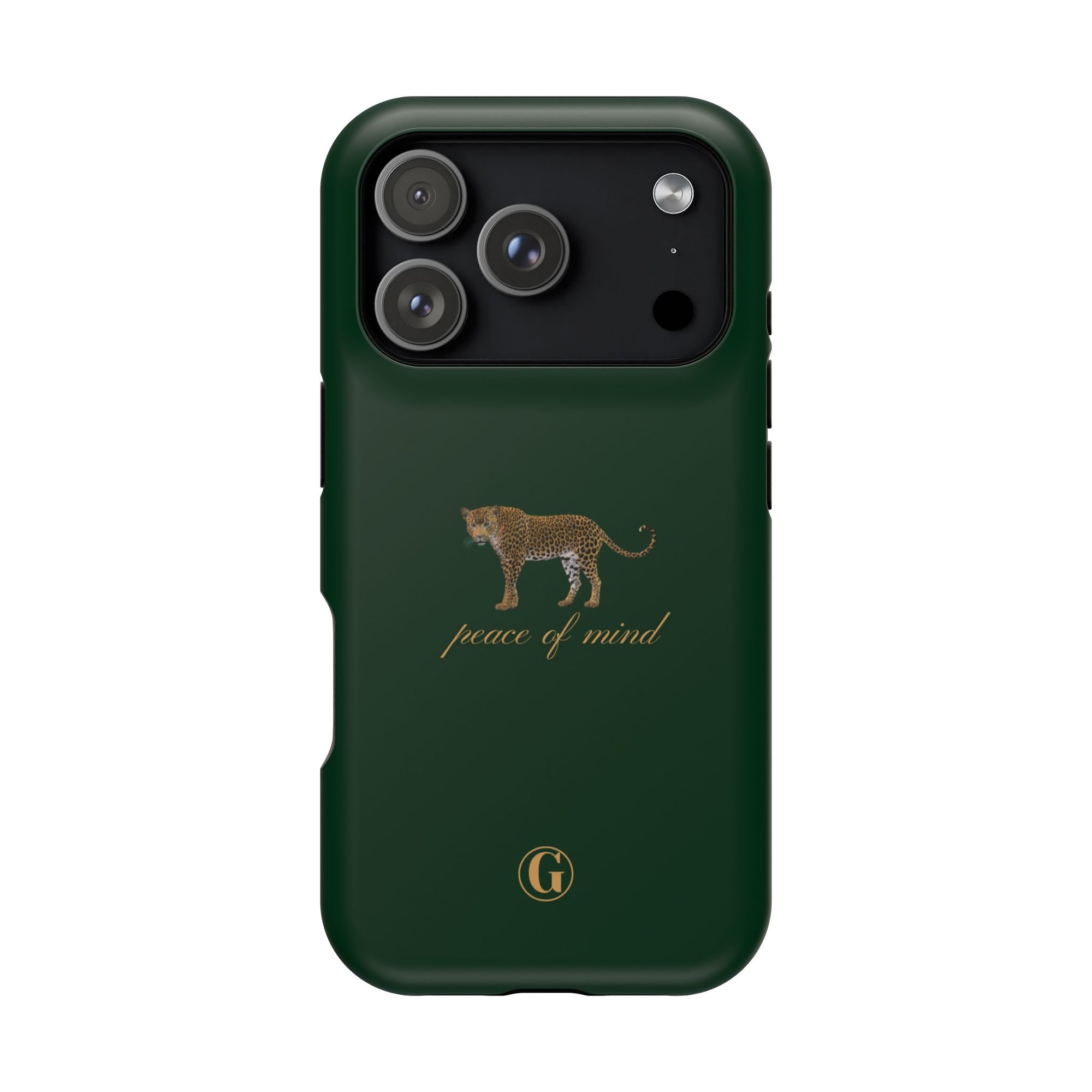 Emerald Green 'Peace of Mind' Panther Phone Case
