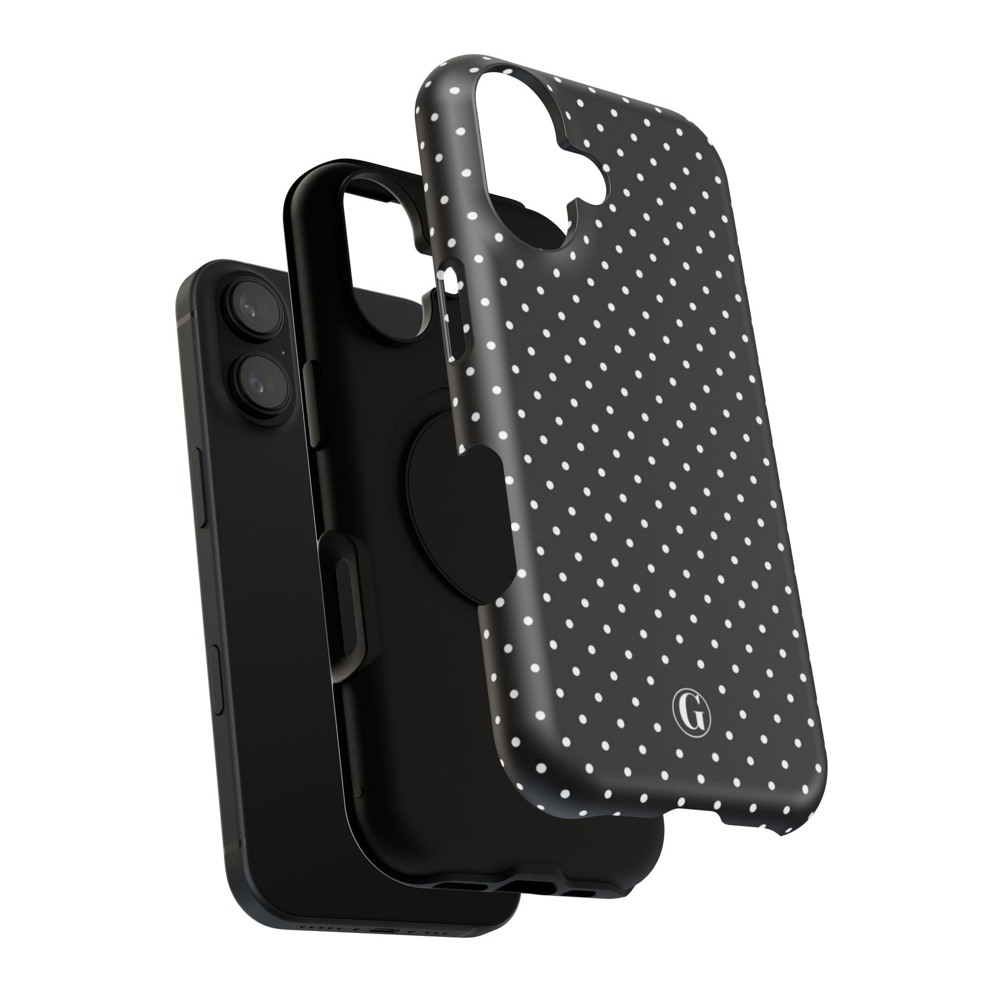 Black Polka Dots Phone Case