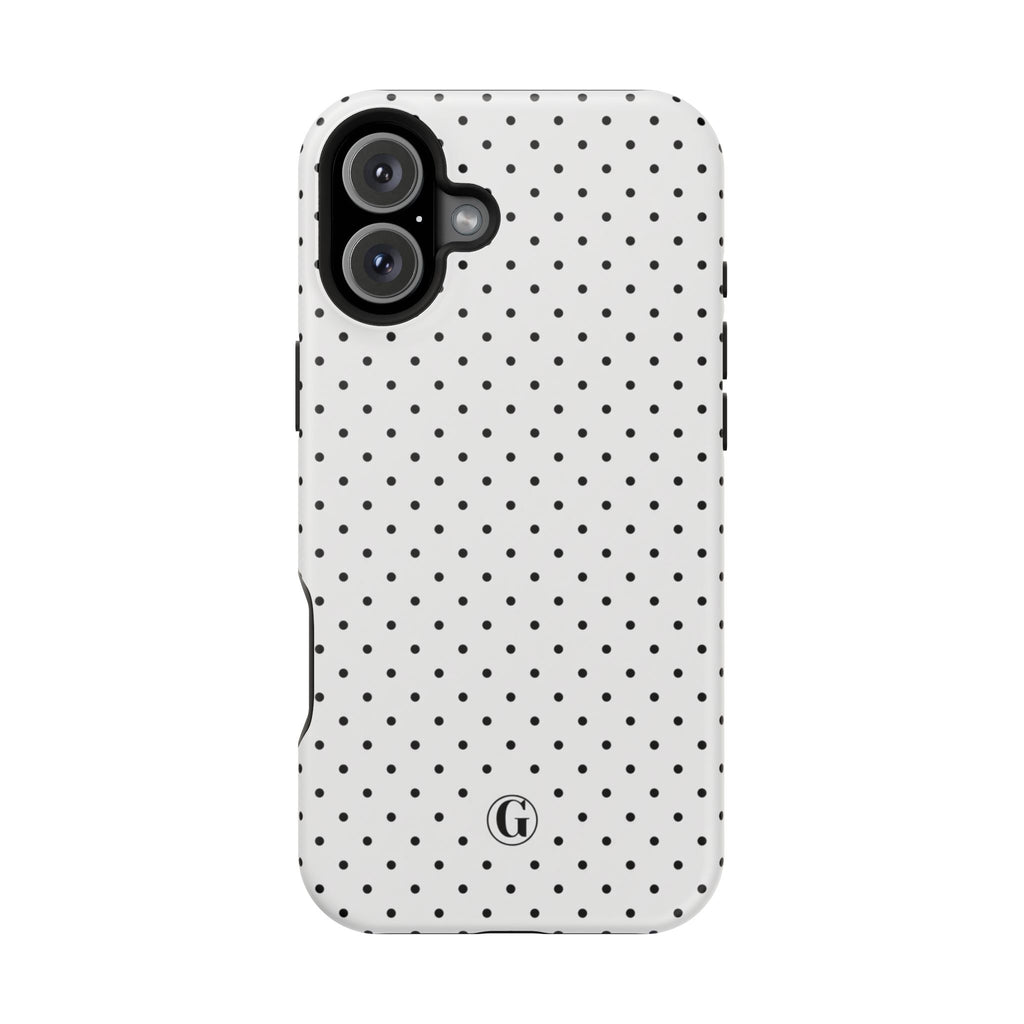 White Polka Dots Phone Case