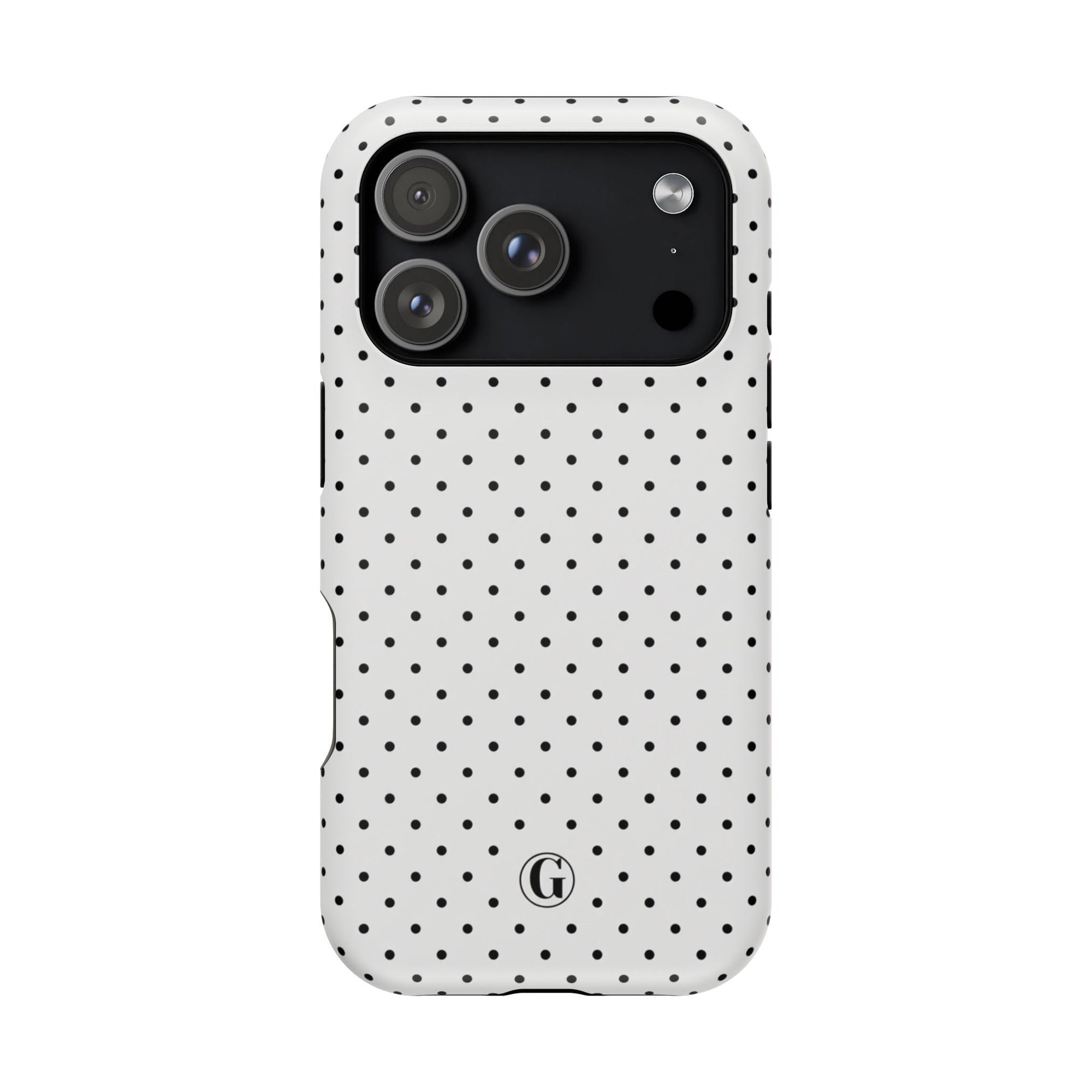 White Polka Dots Phone Case