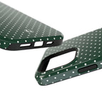 Emerald Green Polka Dots Phone Case