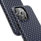 Navy Blue Polka Dots Phone Case