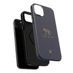 Navy Blue 'Peace of Mind' Panther Phone Case