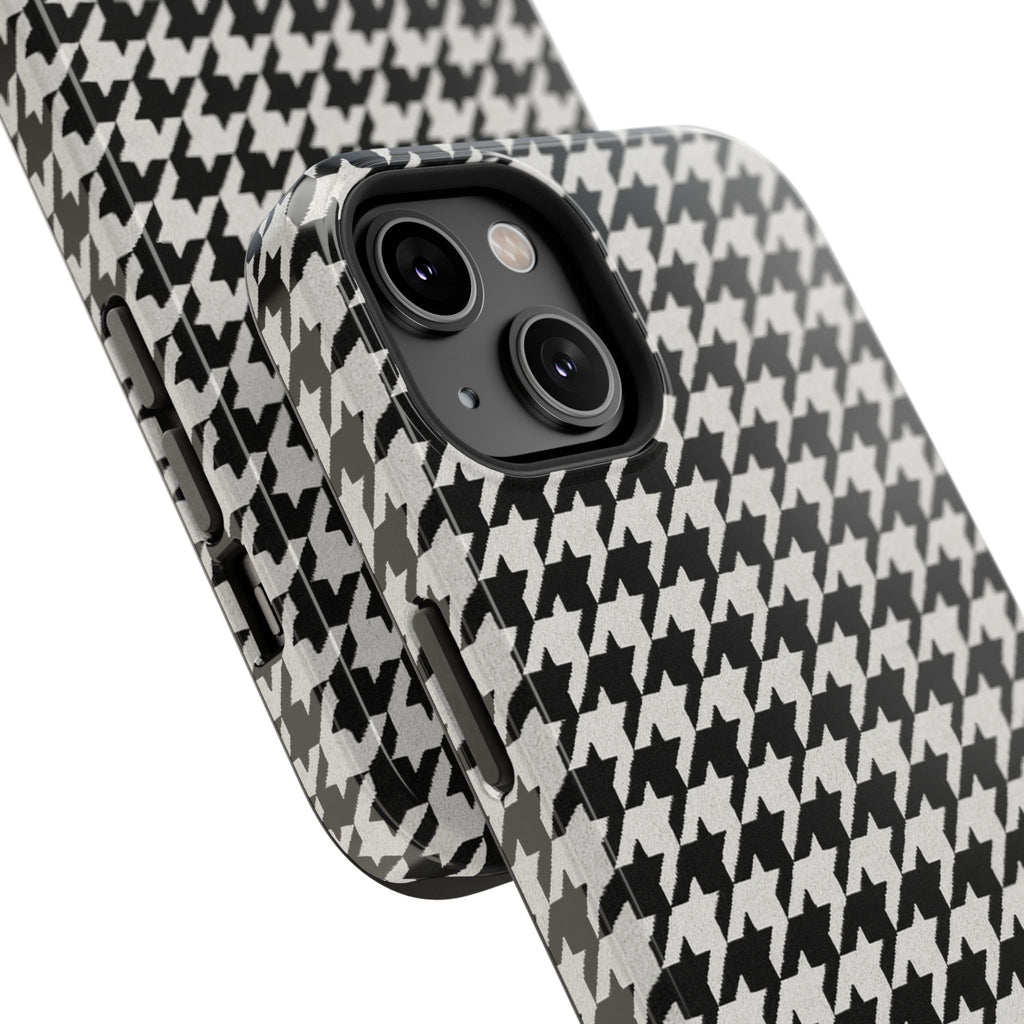 Houndstooth Print Phone Case
