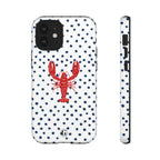 Crawfish on Blue Dots Phone Case