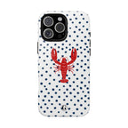 Crawfish on Blue Dots Phone Case