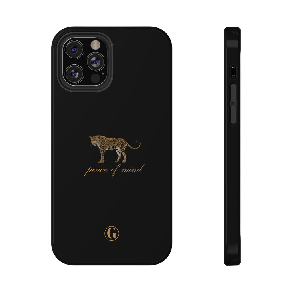 Black 'Peace of Mind' Panther Phone Case