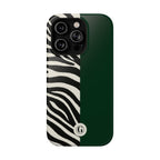 Zebra Print x Emerald Green Phone Case