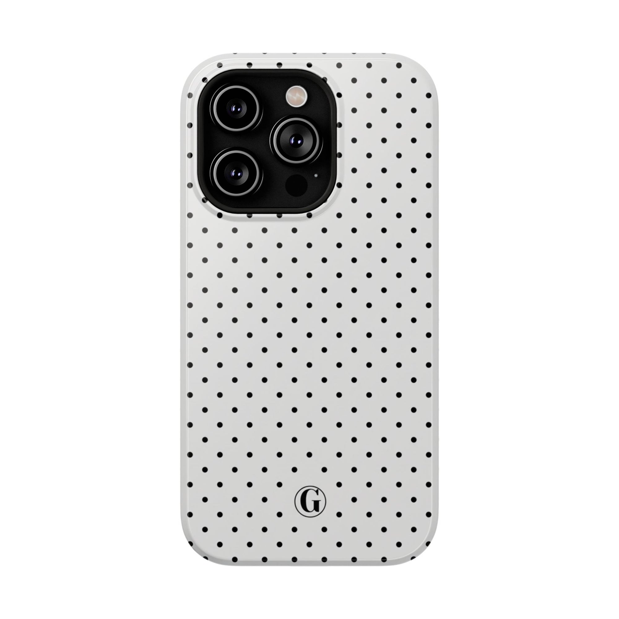 White Polka Dots Phone Case