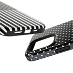 B&W Polka Dots x Stripes Phone Case