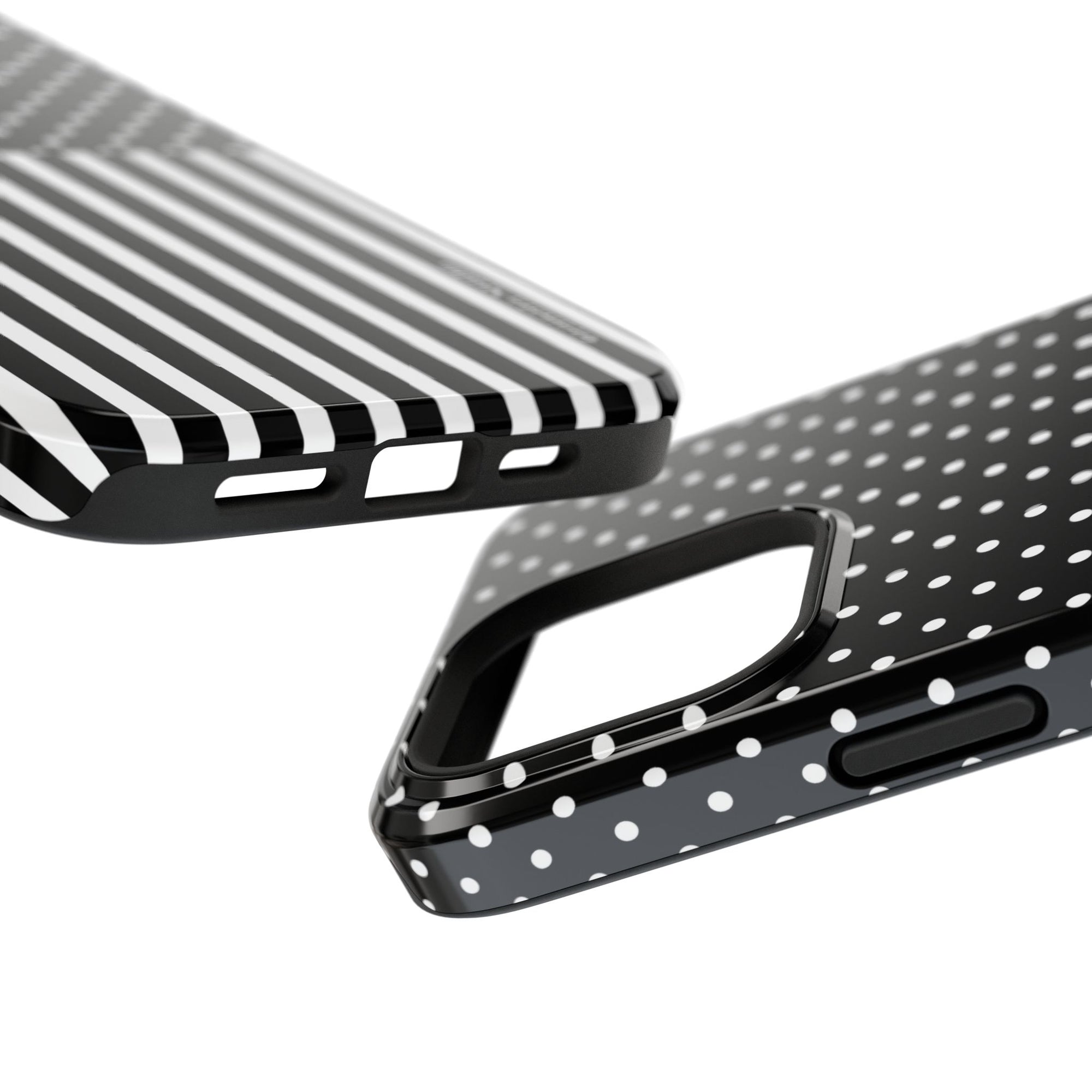 B&W Polka Dots x Stripes Phone Case