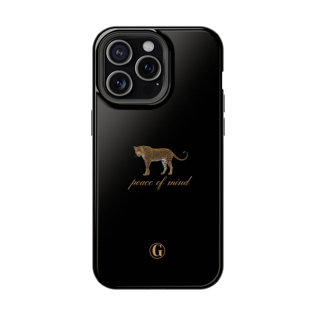Black 'Peace of Mind' Panther Phone Case