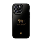 Black 'Peace of Mind' Panther Phone Case