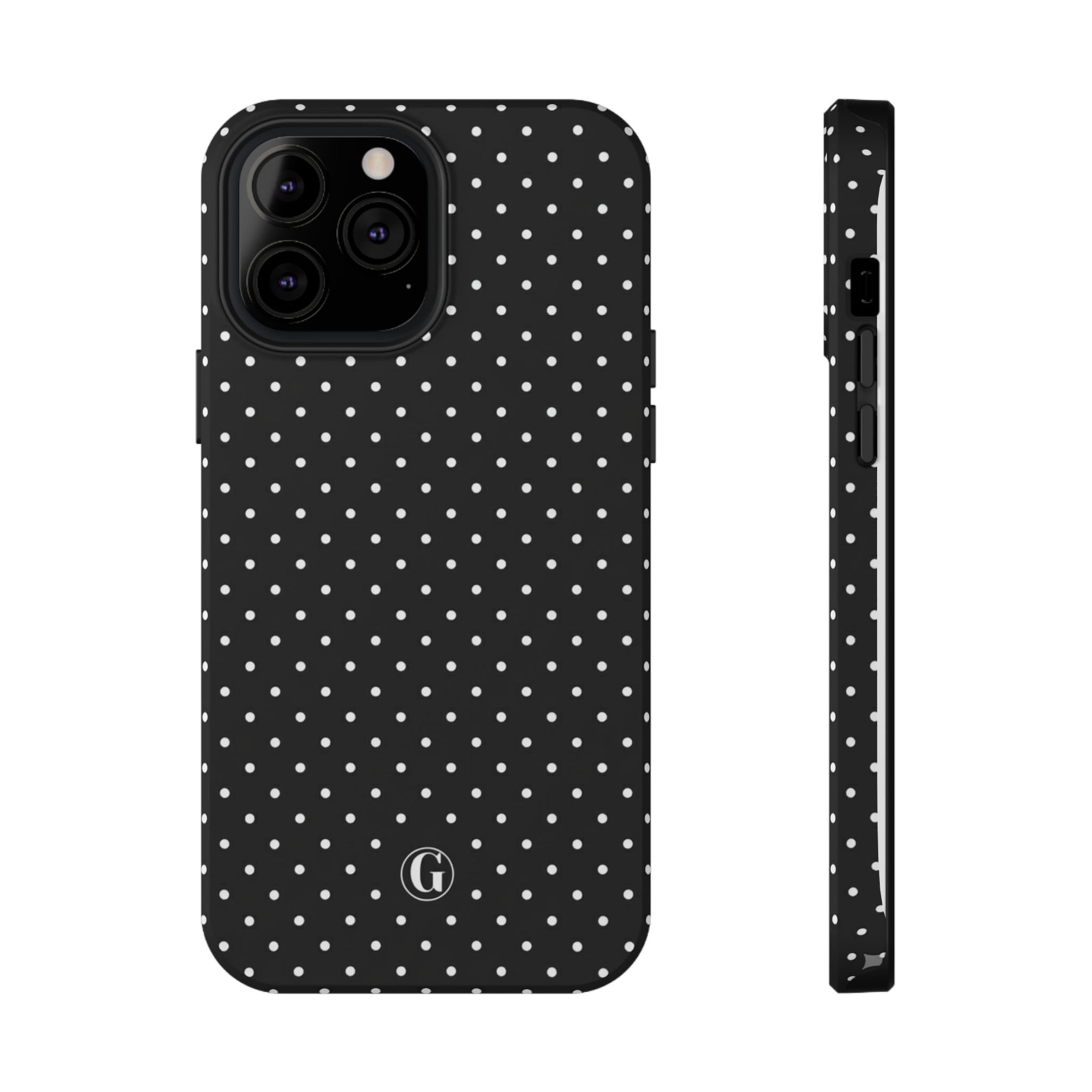 Black Polka Dots Phone Case