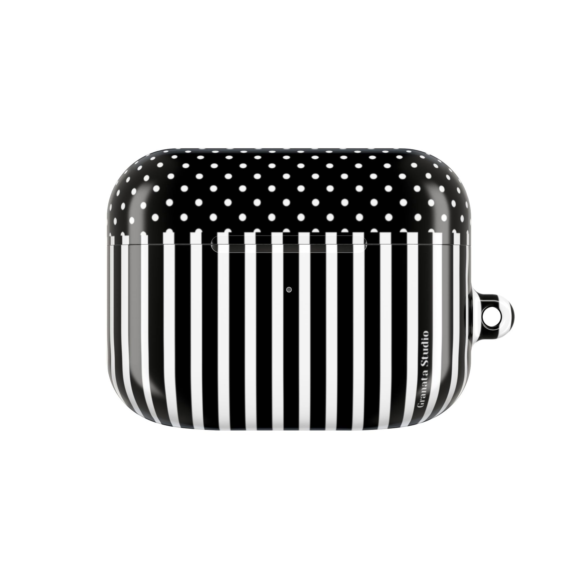 B&W Polka Dots x Stripes AirPod Case