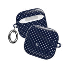 Navy Blue Polka Dot AirPod Case