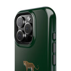 Emerald Green 'Peace of Mind' Panther Phone Case