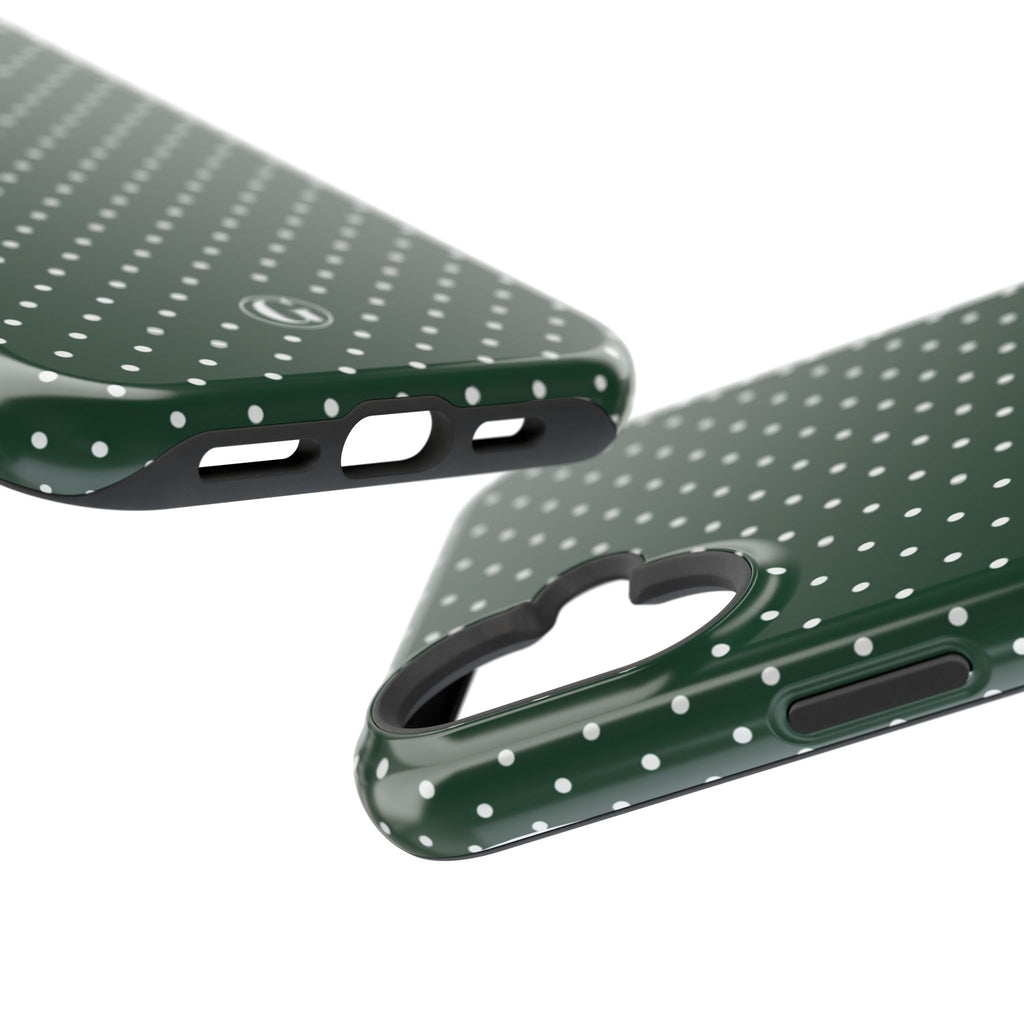 Emerald Green Polka Dots Phone Case