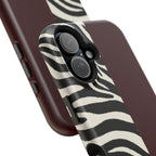 Zebra Print x Burgundy Phone Case