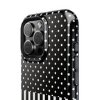 B&W Polka Dots x Stripes Phone Case