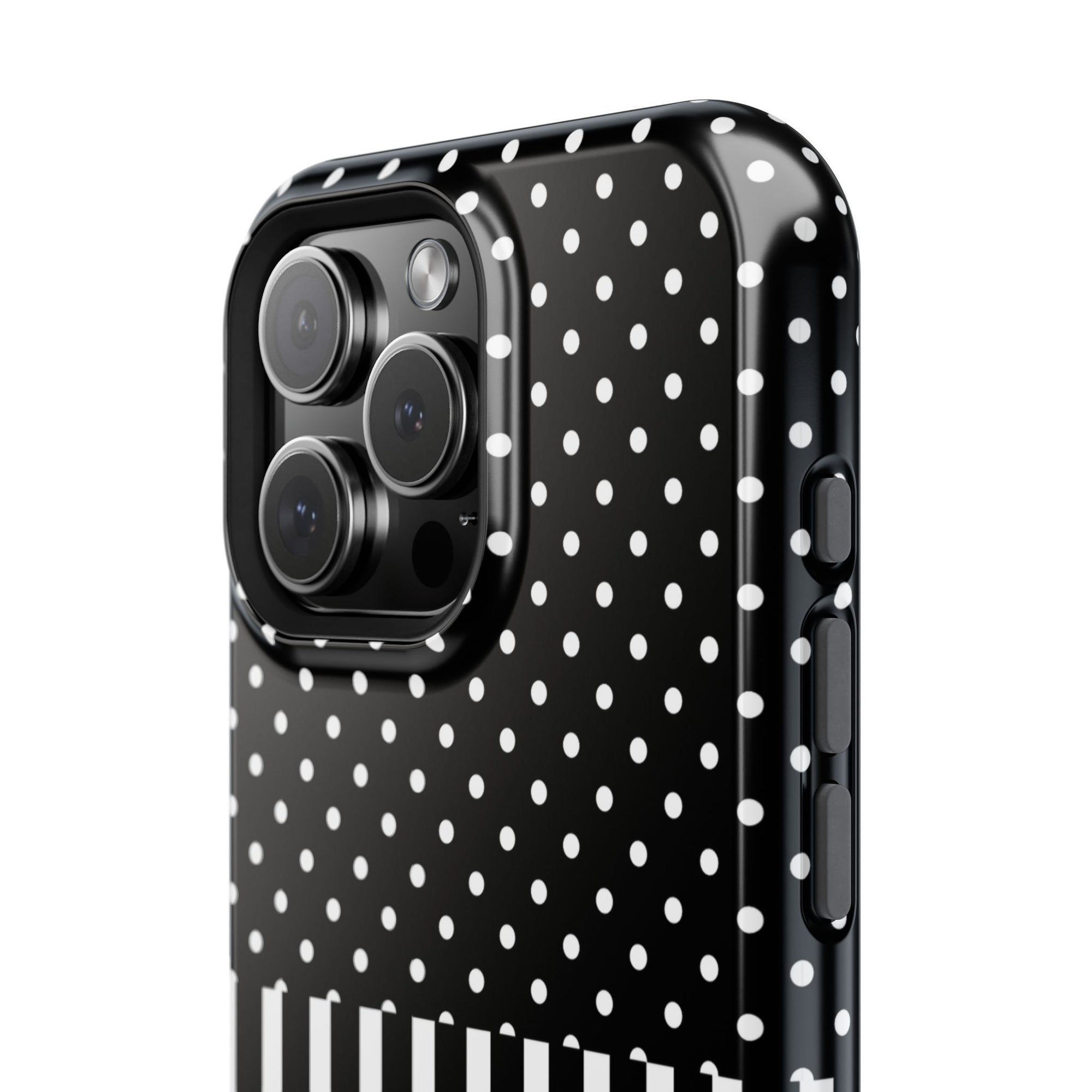 B&W Polka Dots x Stripes Phone Case