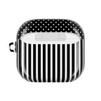 B&W Polka Dots x Stripes AirPod Case